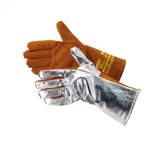 3 pack Cangoru XY501 Track Metal Stick Welding Gloves Heat Resistant Aluminized