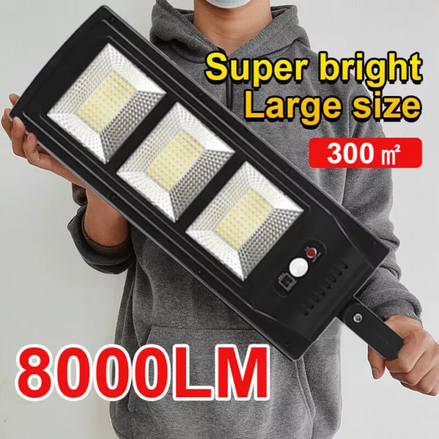 Commercial Solar Street FloodLight LED Light Outdoor Dusk To Dawn Wall Lamp USA
