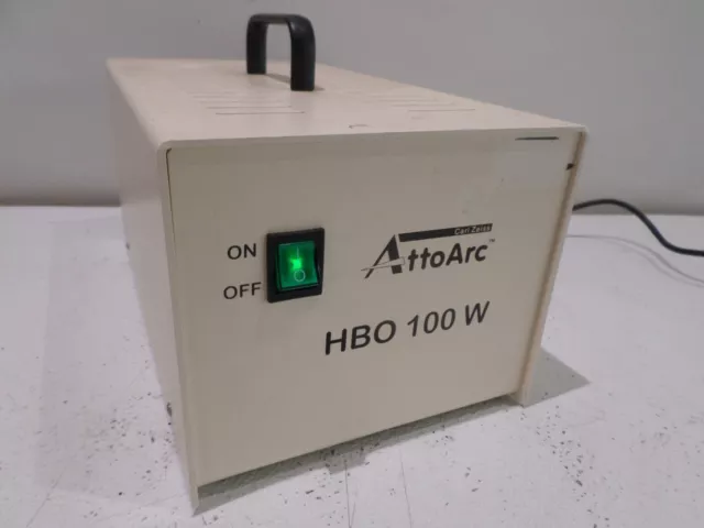 Carl Zeiss AttoArc HBO 100W Microscope Lamp Power Supply 911422-9901 w/ Pwr Cord