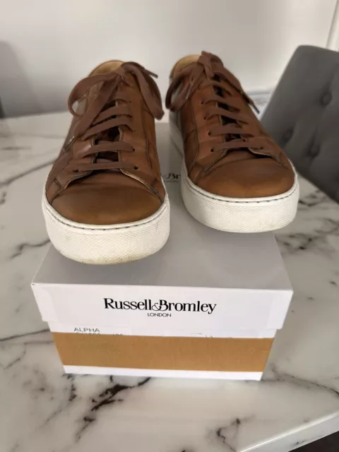 RUSSELL AND BROMLEY Trainers Mens 7 Blue Nubuck 35.00 PicClick UK