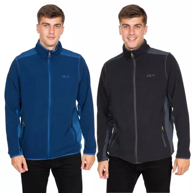 DLX Mens Fleece Jacket with Full Zip Female Walking Casual Sturgess