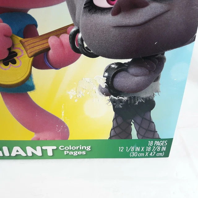 CRAYOLA TROLLS 18 Giant Coloring Pages Dreamworks EUR 16,21 PicClick FR