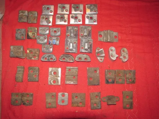 Mixed Lot Of 45 Vintage Door Strikers