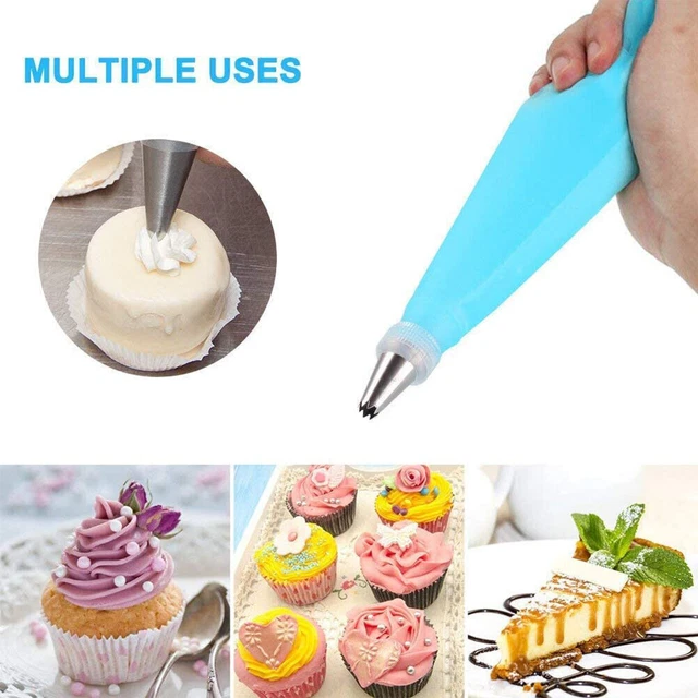 Juego de puntas para pasteles bolsa de pastelería con boquilla de acero inoxidable hágalo usted mismo herramientas de decoración de pasteles
