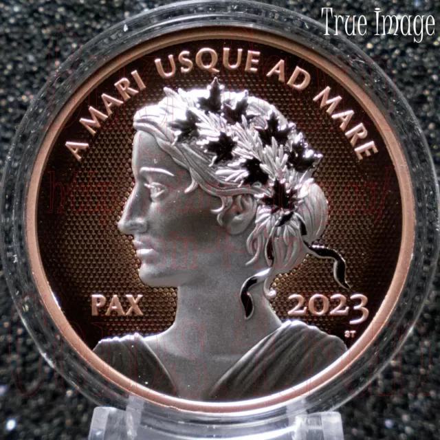2023 Peace Dollar PAX $1 1 OZ Rose Gold Plated Pure Silver UHR Proof Coin Canada