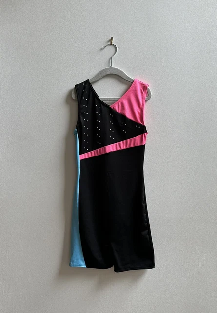 Danskin Freestyle Girls Sleeveless Leotard Shorts Pink Black Blue
