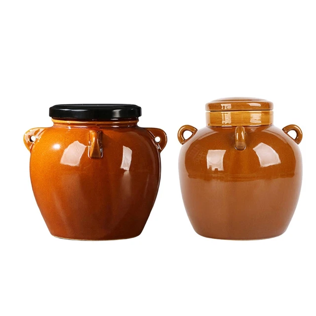 Pot bombé pour ail 700g Fabrication artisanale Poterie Turgis