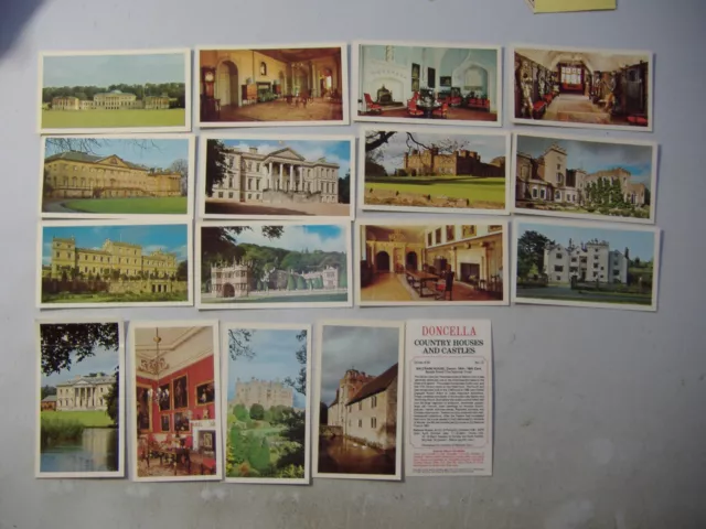 doncella cigar cards Country Houses & Castles 17/32 variable condition