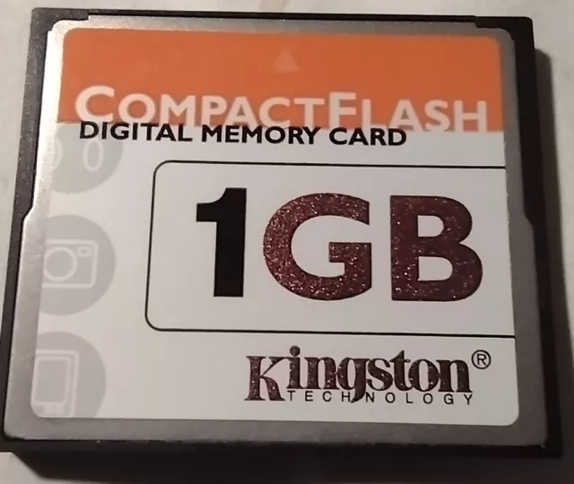 Kingston 1Gb Cf Compact Flash Camera Memory Card.