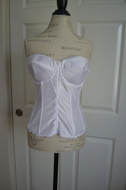 Dominique white long line wedding bra