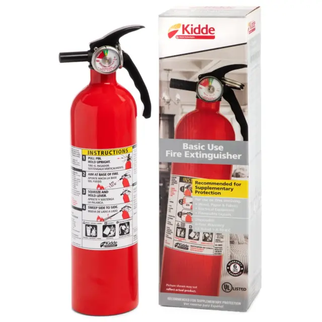 New Multipurpose Home Fire Extinguisher, UL Rated 1-A:10-B:C, Model KD82-110ABC