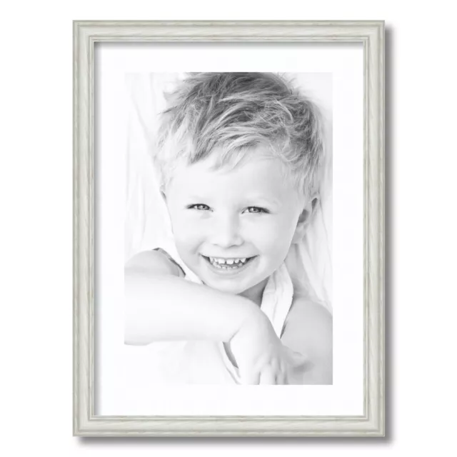 ArtToFrames Matted 16x22 White Picture Frame with 2" Mat, 12x18 Opening 4098