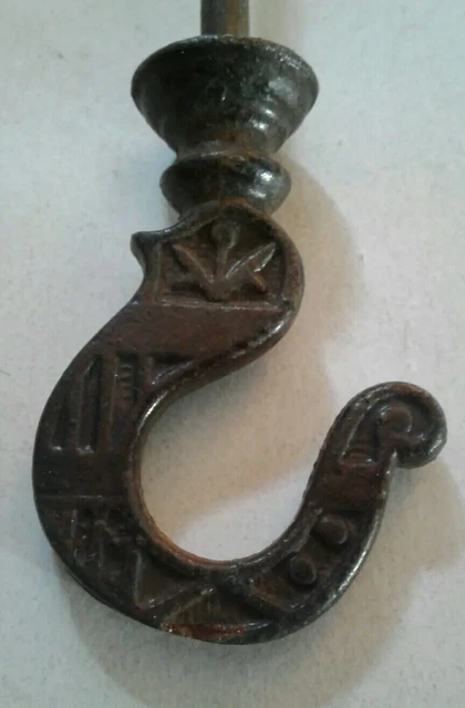 Antique Plant Light Ceiling Hanging Hook Vintage Cast Iron Bird Cage Hanger 2