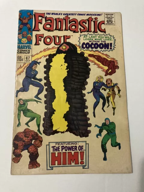 Fantastic Four 67 1St First Cameo App Him Adam Warlock 1967 Marvel Silver Age