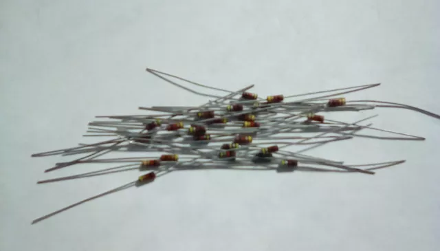 25Pcs Allen Bradley Rcr05G102Js Mil Spec. 1K-1/8W-5% Carbon Comp. Resistor