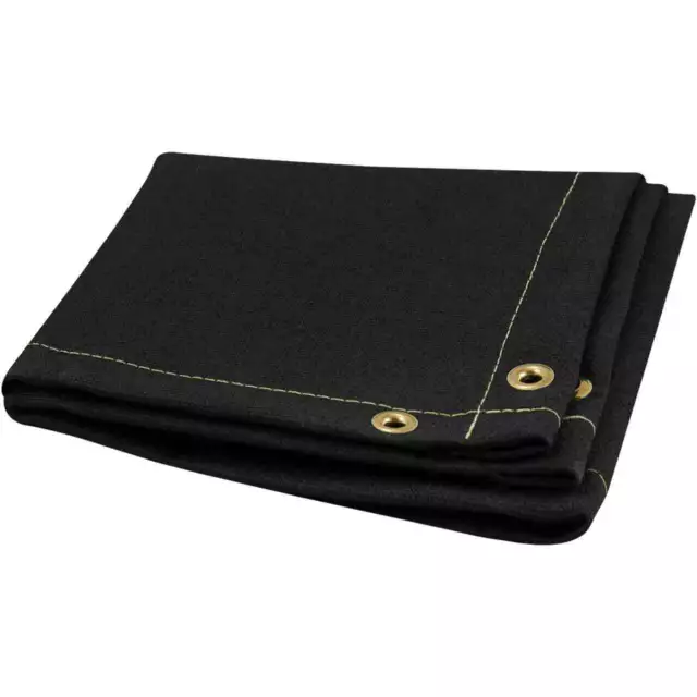 Steiner 397-6X8 Z-FLEX 26 oz Black Vermiculite Coated Fiberglass Welding Blanket