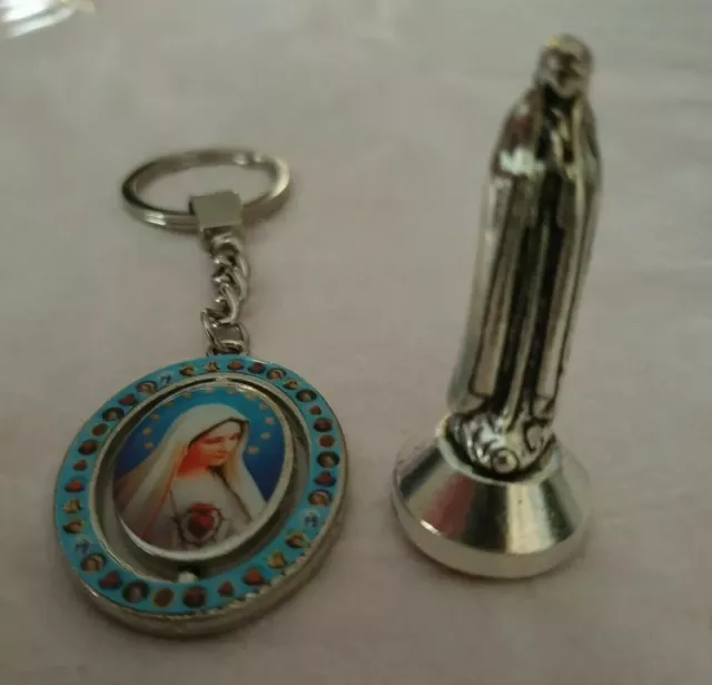 Notre Dame de Fatima LOT DE 2 OBJETS AU CHOIX  Porte Clé/ Magnet/ Icône adhesive