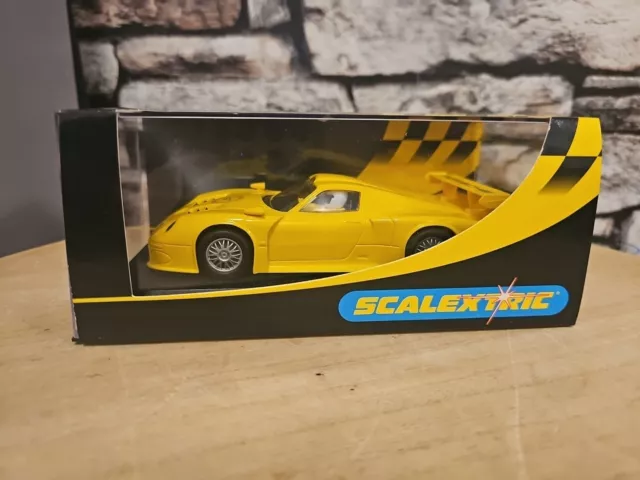 ⭐Scalextric C2449 Porsche Gt1 Yellow ⭐