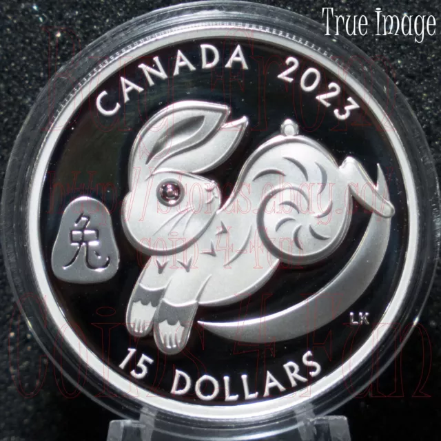 2023 - Lunar Year of the Rabbit - $15 Pure Silver Proof Coin #2 - Canada