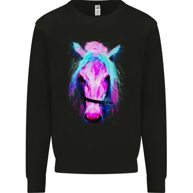 A Watercolour Horse Kids Sweatshirt Jumper