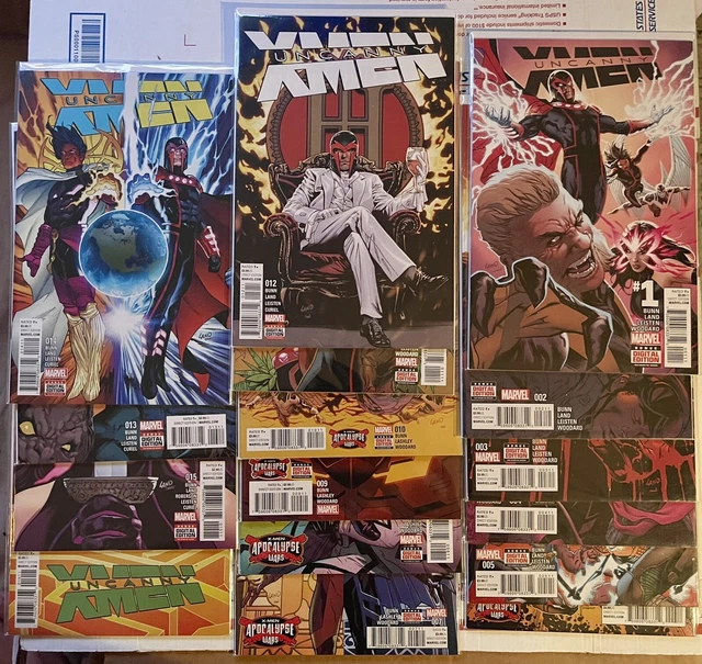 Marvel Comics 2016 Uncanny X-Men 1-19 Complete Series Set Run Lot