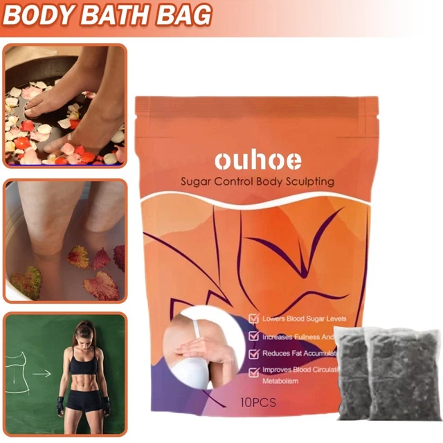 10 piezas/paquete de bolsa de remojo de pies natural y D para control de azúcar para esculpir el cuerpo