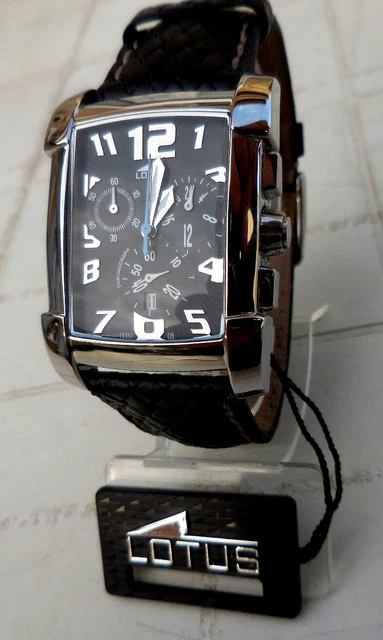 Montre Lotus Mixte 15352 D8 Chronographe - Boîtier Acier, Bracelet Cuir - Occasion Comme Neuve