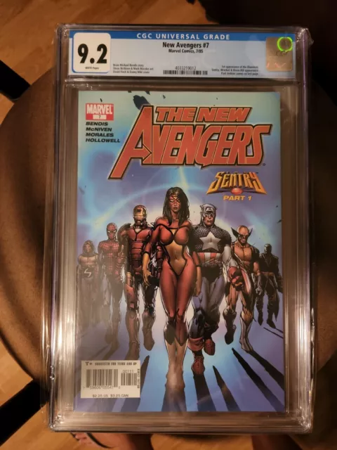 New Avengers #7 CGC 9.2 1st Appearance Illuminati