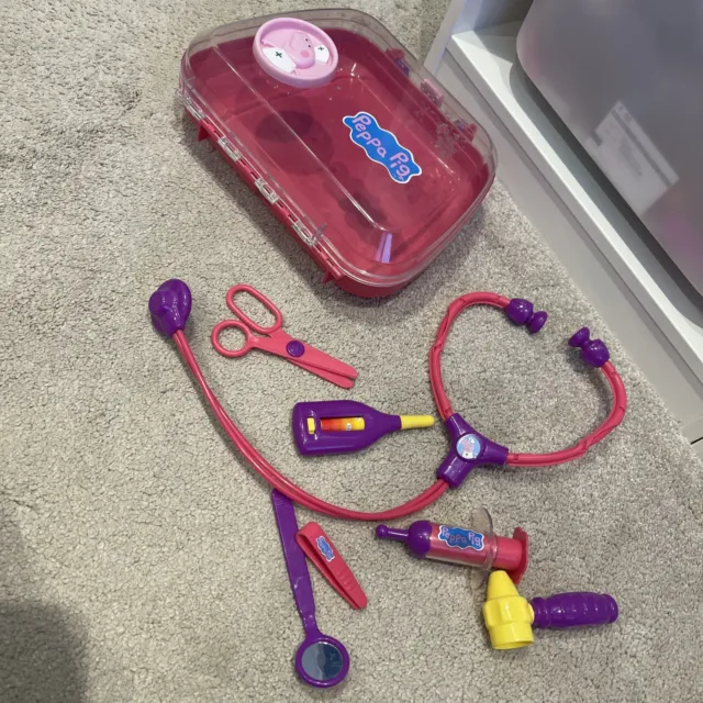 Peppa Pig custodia medica giocattolo ragazze kit gioco di ruolo