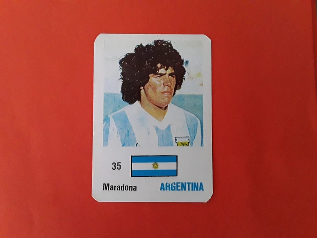 FOOTBALL DIEGO MARADONA Ss Naples 1986 Trading Rookie Card Mondial Argentine EUR 29,99 - FR