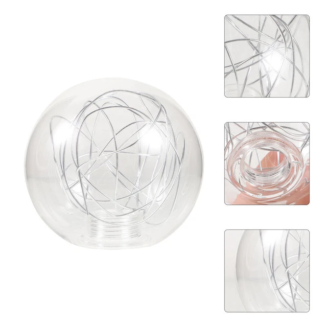 Abat-jour En Verre Transparent - Globe Clair, Remplacement Pour Lampe Moderne (neuf)