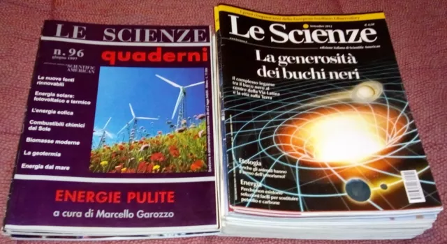 Le Scienze + I Quaderni + Altre Riviste Di Scienza Blocco Lotto 22 Riviste Vedi
