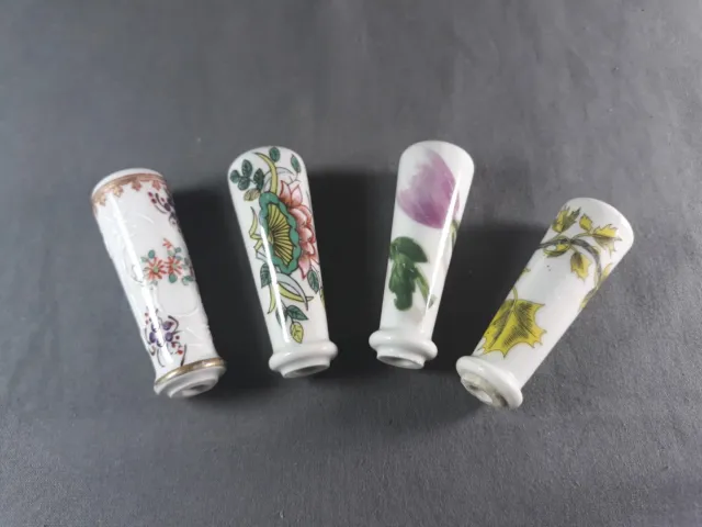 ⭐ 4 Vintage French Porcelain Door Knobs Lever Handles Porcelain of Paris⭐