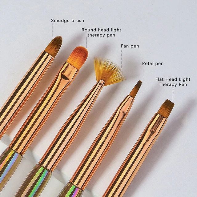 1 pz penna pennello nail art vernice gel rivestimento disegno spazzole lucidanti strumento S1