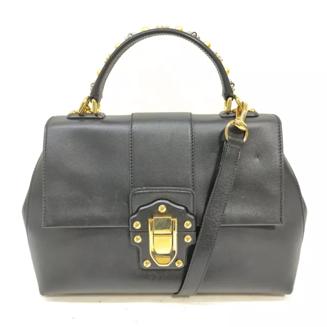 Dolce&Gabbana Hand Bag  Black Leather 2719660