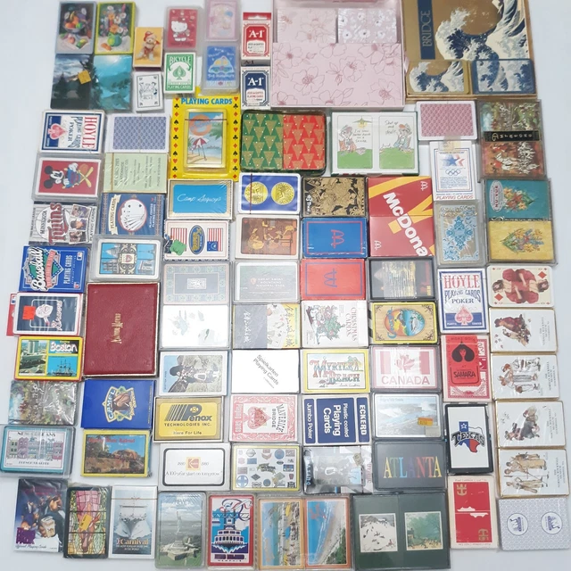Vtg Playing Cards Mega Lot 90+ Decks Over ½ Sealed Souvenir Poker Bridge Mini