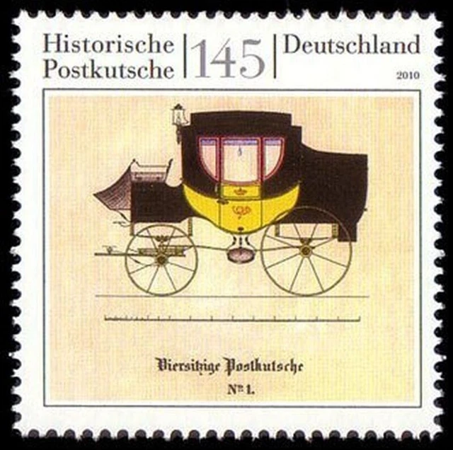 DEUTSCHLAND BRD Jahrgang 2010 Briefmarkenkunde Postkutsche Michel Nr 2806 ** MNH