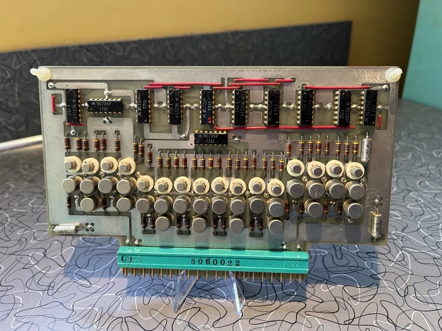 Ge Mainframe Computer 1960'S VINTAGE GE-600 Series Mainframe Computer PCB RTL GOLD MOTOROLA ...