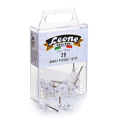 Leone Dell'Era Lot de 20 petits crochets pour accrocher des tableaux avec épi...