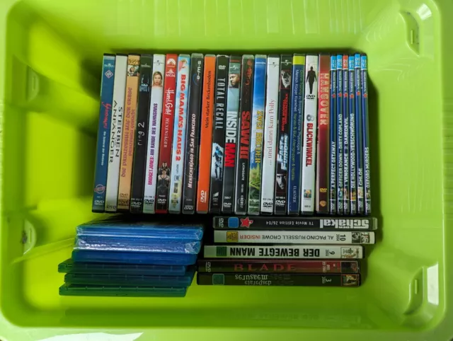 Filme Sammlung DVD/ Blu-ray Konvolut 35 Stück versch. Genres und Titel im Paket