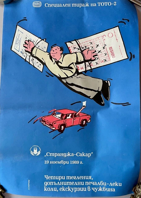 Originale 1989 LOTTERIA GIOCO D'AZZARDO TOTO LOTTO PUBBLICITÀ SPEDIZIONE...