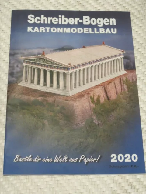 Katalog 2020 Schreiber Bogen Kartonmodellbau *NEU* Bastelbogen