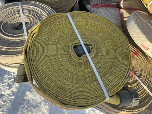 Decommissioned Wildland Fire Hose With Couplers  100 ’ x 1.5”