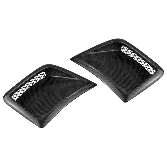 Front Bumper Air Vents 2-Piece Glossy Black Bumper Side Bezels For Subaru Impreza WRX STI 2008-2014 - Direct Replacement Bumper Bezel Replacement