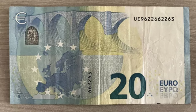 Banconota 20 Euro Radar Da 8 Cifre Da Collezione Rara 62266226