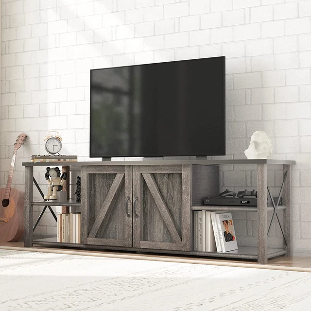 FARMHOUSE TV STAND for 75 inch TV Rustic Entertainment Center TV