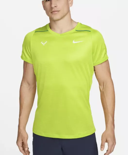 Nike Rafael Nadal Rafa Herren Tennis Sport Shirt Grün Größe M L Neu