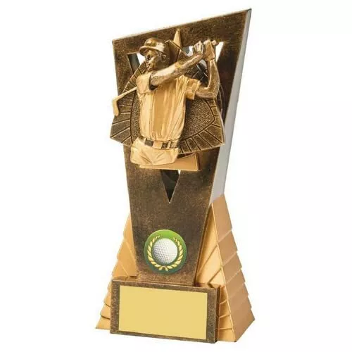 Golf Male Resin trophy Award in 1 Size with FREE Engraving up to 30 Letters