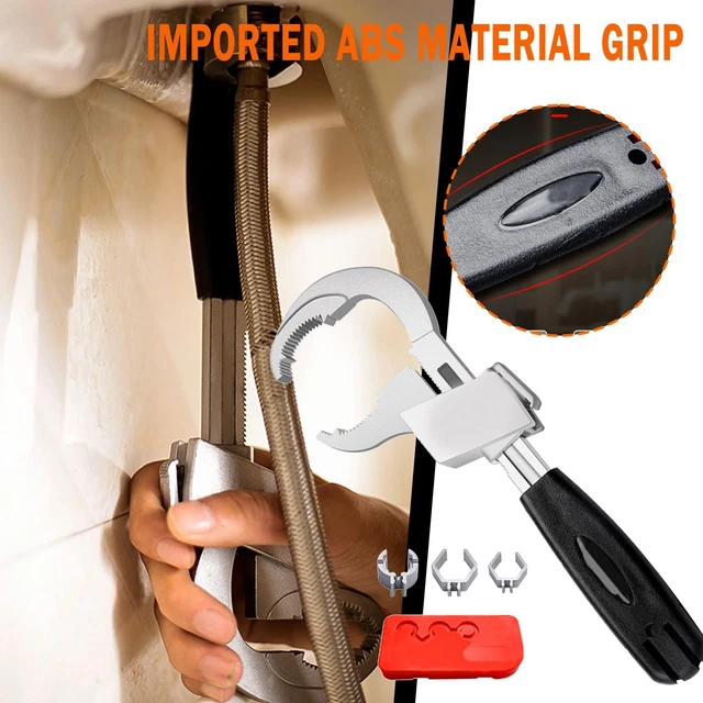LLAVE DE DOBLE EXTREMO AJUSTABLE MULTIFUNCIÓN HERRAMIENTAS DE AGUA EE. UU. con MANO DE TUBERÍA W8S0