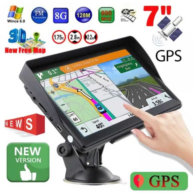 7" Auto GPS 8GB PKW Navigation Navigationsgerät Nüvi Lifetime Maps Touchscreen